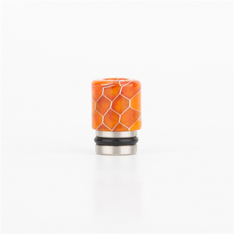 Premium Single Ring 510 Resin Snake Skin Drip Tip