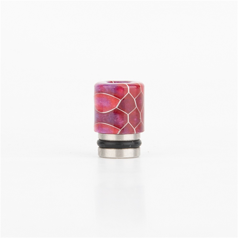 Premium Single Ring 510 Resin Snake Skin Drip Tip