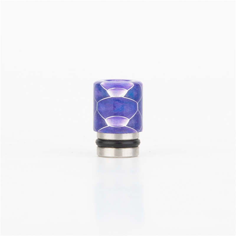 Premium Single Ring 510 Resin Snake Skin Drip Tip