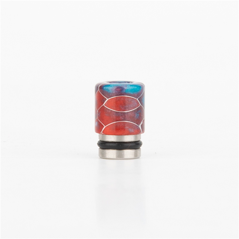 Premium Single Ring 510 Resin Snake Skin Drip Tip