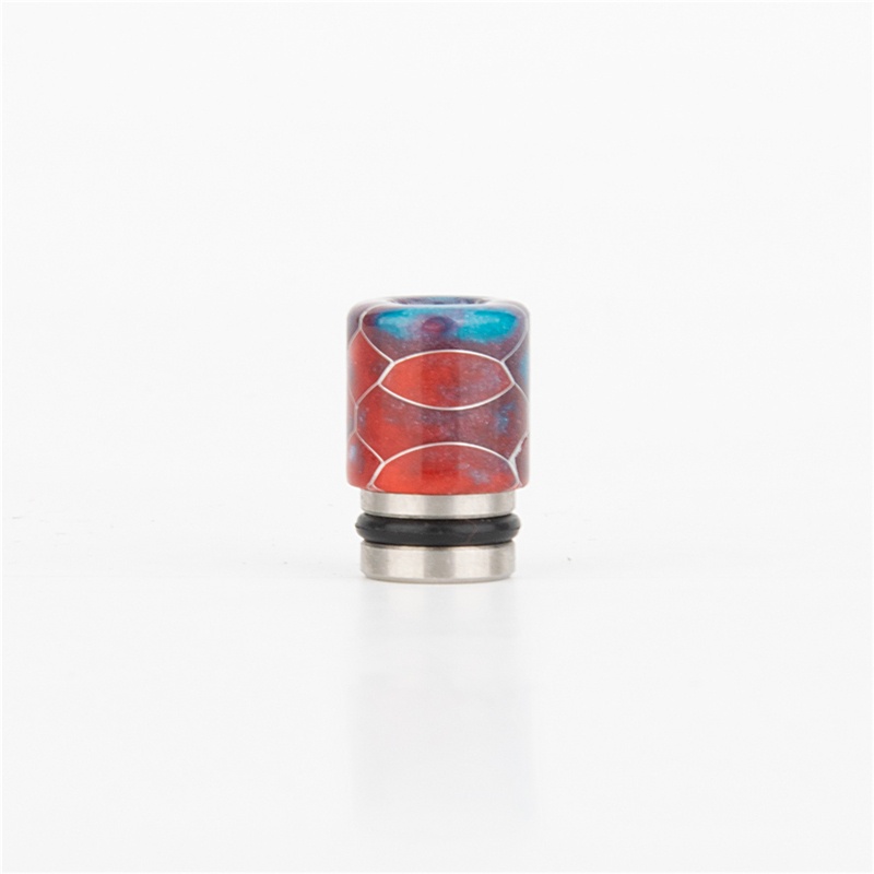 Premium Single Ring 510 Resin Snake Skin Drip Tip